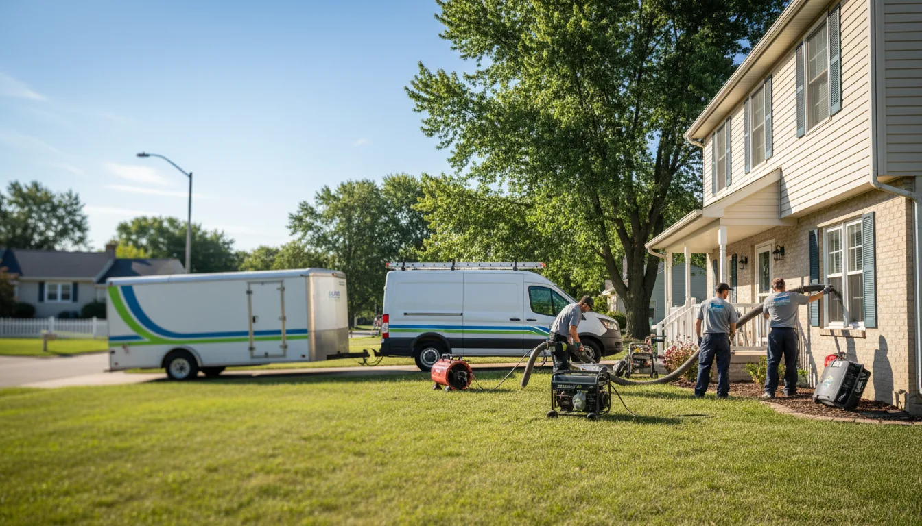 Flooded Basement Restoration And Cleanup With Repair in Bucyrus, OH near me